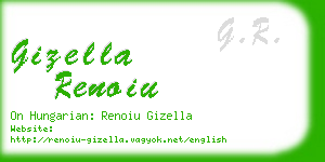gizella renoiu business card